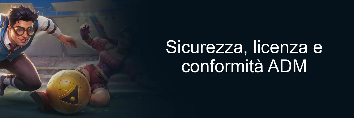Sicurezza, licenza e conformità ADM